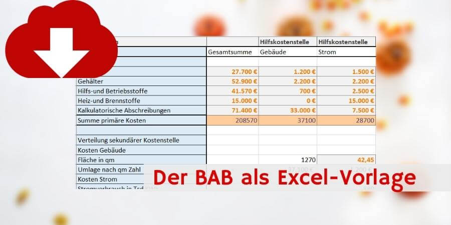 Die BAB Excel-Vorlage