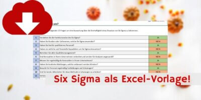 Six Sigma Excel für Downloadvorschau