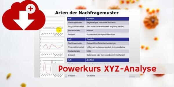Powerkurs XYZ Analyse mit Video und Grundlagen