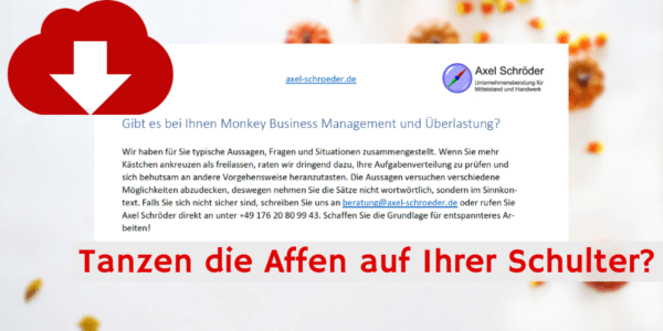 Überlastung und Monkey Business Management Checkliste