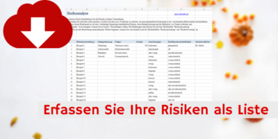 Excel Vorlage Risiko Matrix Risiko-Katalog